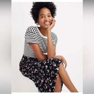 Madewell Midi Skirt in Drifting Flowers 00